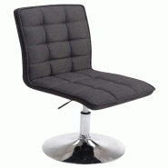 CLP Chaise de salle à manger Peking V2 tissu avec pied trompette Gris foncé - 181760056 CLP Chaise de salle à manger Peking V2 tissu avec pied trompette Gris foncé - 181760056