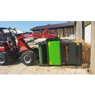 Cubic master pailleuse agricole - juraccessoire - sur valet de ferme de 48 cv