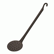 Ecumoire de cuisine plastique polyamide noir Ø10 x 31 cm - par 1
