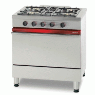 Fourneau à gaz 4 feux vifs sur four à gaz 620x400 mm - PCG 841 P