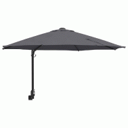 Helloshop26 - Parasol de jardin inclinable moderne 248 x 248 x 148 cm pour extérieur design épuré en polyester anthracite 02_0058628 - 3000240691324