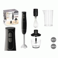 Mixeur plongeant JE-908BL Noir Gris 1000 W usage non-intensif Argon - 3666749774960 Mixeur plongeant JE-908BL Noir Gris 1000 W usage non-intensif Argon - 3666749774960