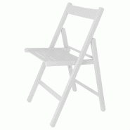 MUEBLEAR - Chaise modèle Bas blanche en bois de hêtre - blanc Bois massif MU166