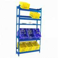 SimonRack Étagère à caisses à boissons, 12 caisses, 2000x1000x300 mm, étagère à boissons, Bleu - Simonbottle - métal 8425437119514