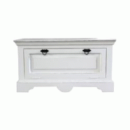 SIT Möbel Meuble à chaussures en manguier | 1 porte abattante | Blanc antique | L 85 x P 40 x H 45 cm - blanc multi-matériau 06958-10 SIT Möbel Meuble à chaussures en manguier | 1 porte abattante | Blanc antique | L 85 x P 40 x H 45 cm - blanc multi-matériau 06958-10