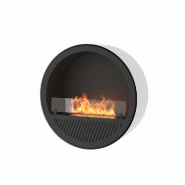 SOLOLED Cheminée au bioéthanol murale Incyrcle Wall - Biocamino design rond à suspendre au mur d.72cm - noir 0803173016690