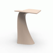 Table haute design in & out WING - écru