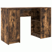 VidaXL Bureau chêne fumé 120x42x76 cm bois d'ingénierie Modèle Vega Master Flex - 861818