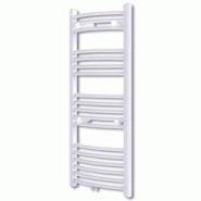 VidaXL Sèche Serviettes Chauffage Central Incurvés 500x1160mm + Connecteurs - blanc 140851 VidaXL Sèche Serviettes Chauffage Central Incurvés 500x1160mm + Connecteurs - blanc 140851