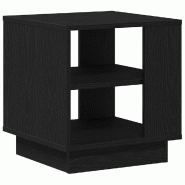 VidaXL Table basse Chêne noir 40 x 40 x 43 cm Bois d'ingénierie Modèle Boréal Horizon - 862715