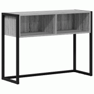 VidaXL Table d'appoint Gris Sonoma 100 x 36 x 75 cm Bois d'ingénierie Modèle Flex Select - 886693