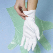 144 Paire de gants en coton "WORK-INN/-PS" blanc taille M - M blanc textile 98486
