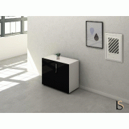 Armoire basse Luxury - Ofitres - Noir