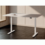 Bureau individuel avec réglage en hauteur électrique double motorisation