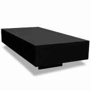 Décoshop26 - Table basse design moderne et contemporaine 115 x 55 x 31 cm en MDF noir brillant DEC039888 - noir 3000264641893