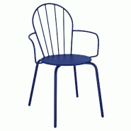 Fauteuils Bolero Adeline bleu marine (lot de 4) - HZ359