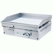 Fry-Top à gaz FULL-CROM lisse en CHROME - L600 | Mainho - FC60