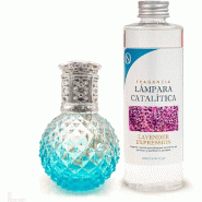 MamaManuela Pack Saving Lampe Catalytique Blue Diamonds + Parfum Aroma Lavande 500ml. Elimine les mauvaises odeurs et les impuretés, parfume et netto