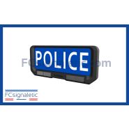 Panneau pare-soleil avec feux flash bleu (GENDARMERIE) Visormate 911 SIGNAL 051901B-GEND