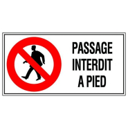 Panneaux rigides 960x480 mm interdictions dangers indications - PNGPSC-NV15/PIP_0