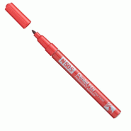 Pentel - Marcador industrial con cuerpo de aluminio y punta media. Apto para casi todas las superficies. Color negro. - rouge aluminium N50S-B
