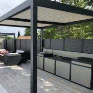 Pergola bioclimatique 4x3-pergola autoportée