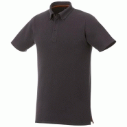 Polo boutonné manches courtes homme Atkinson 38104891 - tissu extensible, 95% coton, 200 g/m² Polo boutonné manches courtes homme Atkinson 38104891 - tissu extensible, 95% coton, 200 g/m²