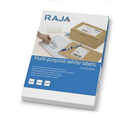 RAJA Étiquettes expéditeur-destinataire adhésion permanente - Coins pointus - 105 x 140 mm – Blanc - boîte 400 unités RAJA Étiquettes expéditeur-destinataire adhésion permanente - Coins pointus - 105 x 140 mm – Blanc - boîte 400 unités