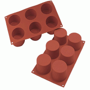 Schneider - Moule en silicone, cylindres - rouge silicone 115232