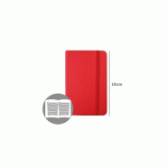 SMARTD Carnet 14x9cm Semi Cuir Rouge 116 Flh agenda - 5608011028201