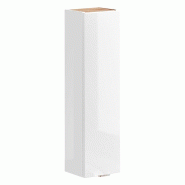 STELLAMEUBLES Meuble haut 20 cm 1 porte blanc brillant Capri White - 3667335108374