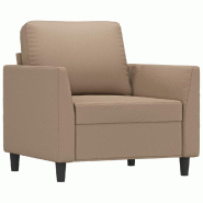 VidaXL Fauteuil Cappuccino 60 cm Similicuir Modèle Aero Panorama Élite - Matériau naturel 359327