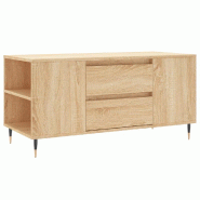 VidaXL Table basse chêne sonoma 102x44,5x50 cm bois d'ingénierie Modèle Atlas Studio - 830991