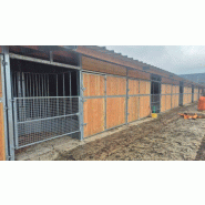 Boxes avec râtelier central circulaire - BOX040 - Bois Douglas 100% français - classe III naturel