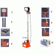 ÉCLAIRAGE DE CHANTIERS - PROJECTEUR DE CHANTIER AUTONOME PA-1 SUR BATTERIE