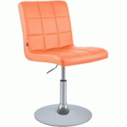 CLP Chaise de salle à manger Ricky similicuir Orange - orange polyester 152602209 CLP Chaise de salle à manger Ricky similicuir Orange - orange polyester 152602209