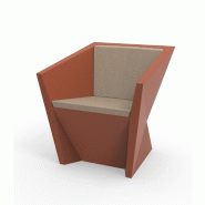 Fauteuil design in & out FAZ - argile