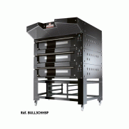 Four à pizza avec support acier inox H.800 mm 2x12 pizzas Italforni Furnotel