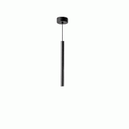 Gea Luce Suspension Simple Thalassia S/P Noir 7W Led 3000K 398Lm 18° - Gealuce Suspension Design Moderne En Aluminium Satiné - noir THALASSIA S/P -