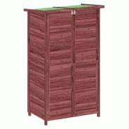 Helloshop26 - Abri de jardin cabane cabanon maison de stockage remise extérieur hangar outils robuste moka 83 x 57 x 140 cm bois 02_0022427 - 3000208 Helloshop26 - Abri de jardin cabane cabanon maison de stockage remise extérieur hangar outils robuste moka 83 x 57 x 140 cm bois 02_0022427 - 3000208