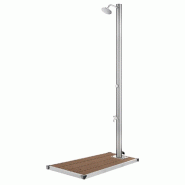 Helloshop26 - Douche de jardin avec base 220 cm acier inoxydable Marron 02_0042041 - inox 3000213600117