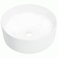 Helloshop26 - Lavabo vasque salle de bain 36 x 14 cm céramique blanc 02_0002618 - 3000101151530