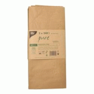 Papstar 10 Lots de 2 sacs recyclables en papier kraft, 240l 115 cm x 80 cm x 30 cm - marron papier 14189 Papstar 10 Lots de 2 sacs recyclables en papier kraft, 240l 115 cm x 80 cm x 30 cm - marron papier 14189