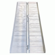 Rampe d'accès en aluminium 300 kg - 2100 x 720 mm - largeur utile 660 mm - pliable MW Tools ARP1004