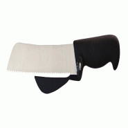 Schneider - Couteau à pain et à charcuterie avec séparateur, dentelé, 21 cm - noir acier 260740