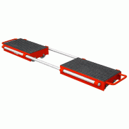 Set de rouleaux de transport 24 tonnes - 2 plateaux à longueur réglable MW Tools SRCA24