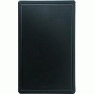 Stalgast Planche à Découper GN 1/2 Noire avec Encoche Polypropylène 530x325x15mm - 652733421449 Stalgast Planche à Découper GN 1/2 Noire avec Encoche Polypropylène 530x325x15mm - 652733421449