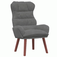VidaXL fauteuil Gris foncé 69 x 74 x 93 cm Velours Modèle Orion Master Évasion - 8721158871800