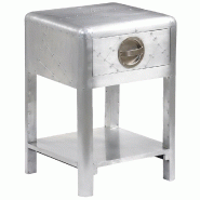 VidaXL Table de coin avec 1 tiroir vintage Style d'aviation  Modèle Atlas Scandinave - 242115