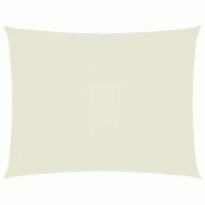 VidaXL Voile de parasol tissu oxford rectangulaire 4x5 m crème Modèle Atlas Prestige - beige 135216